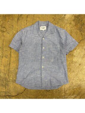 Corridor Antique Chambray Short Sleeve Camp Shirt Medium